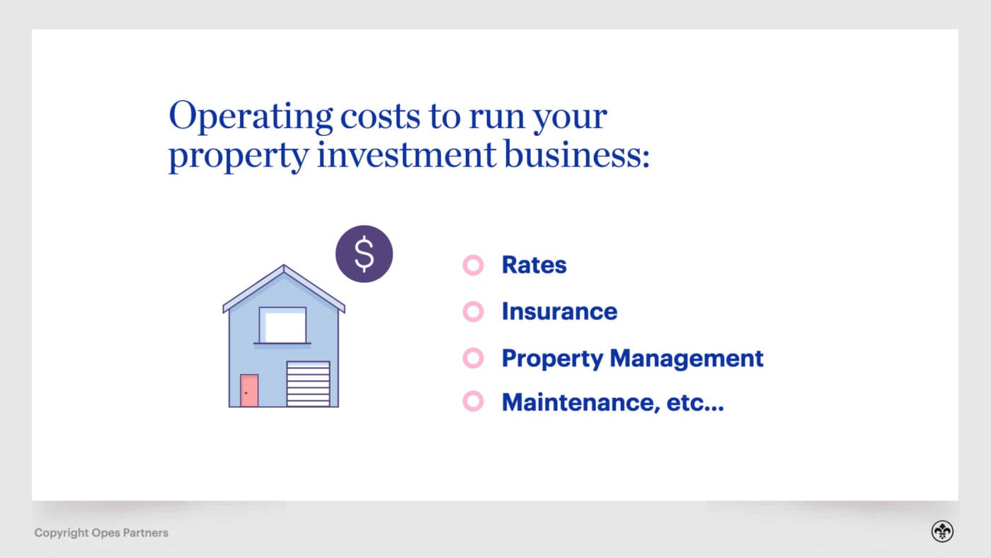 Passive income to run property investment